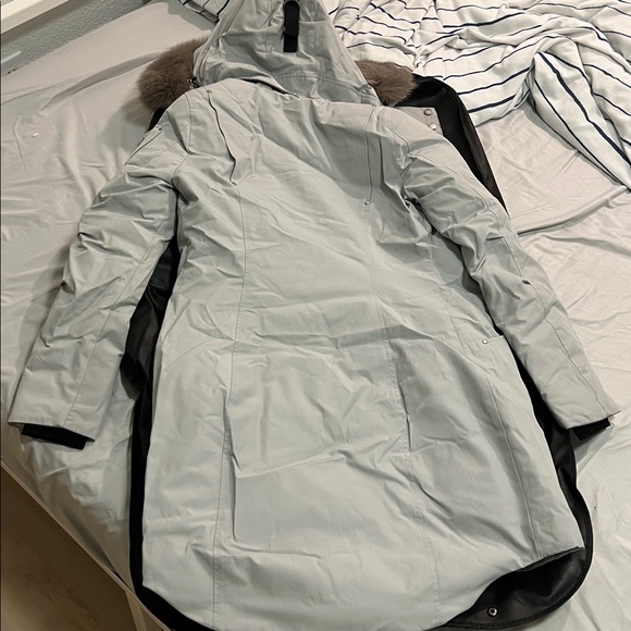 Moose Knuckles Women's Light Gray down Jacket - Picture 7 of 8